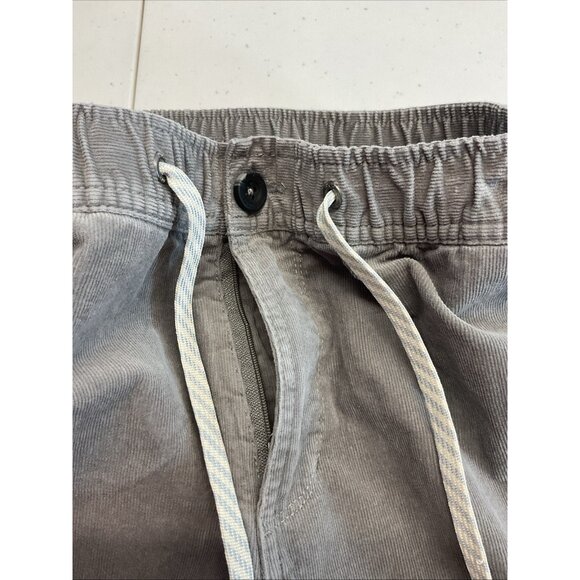 Vuori Men's Corduroy Optimist‎ Pants Elastic Drawstring Waistband Gray Size S - Picture 5 of 12
